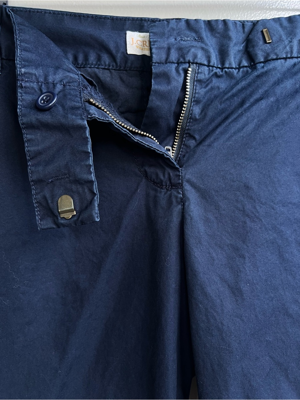 J.Crew 4 Vintage Y2K Navy Chino Classic Coastal Bermuda Shorts City Preppy Chic - Picture 4 of 10